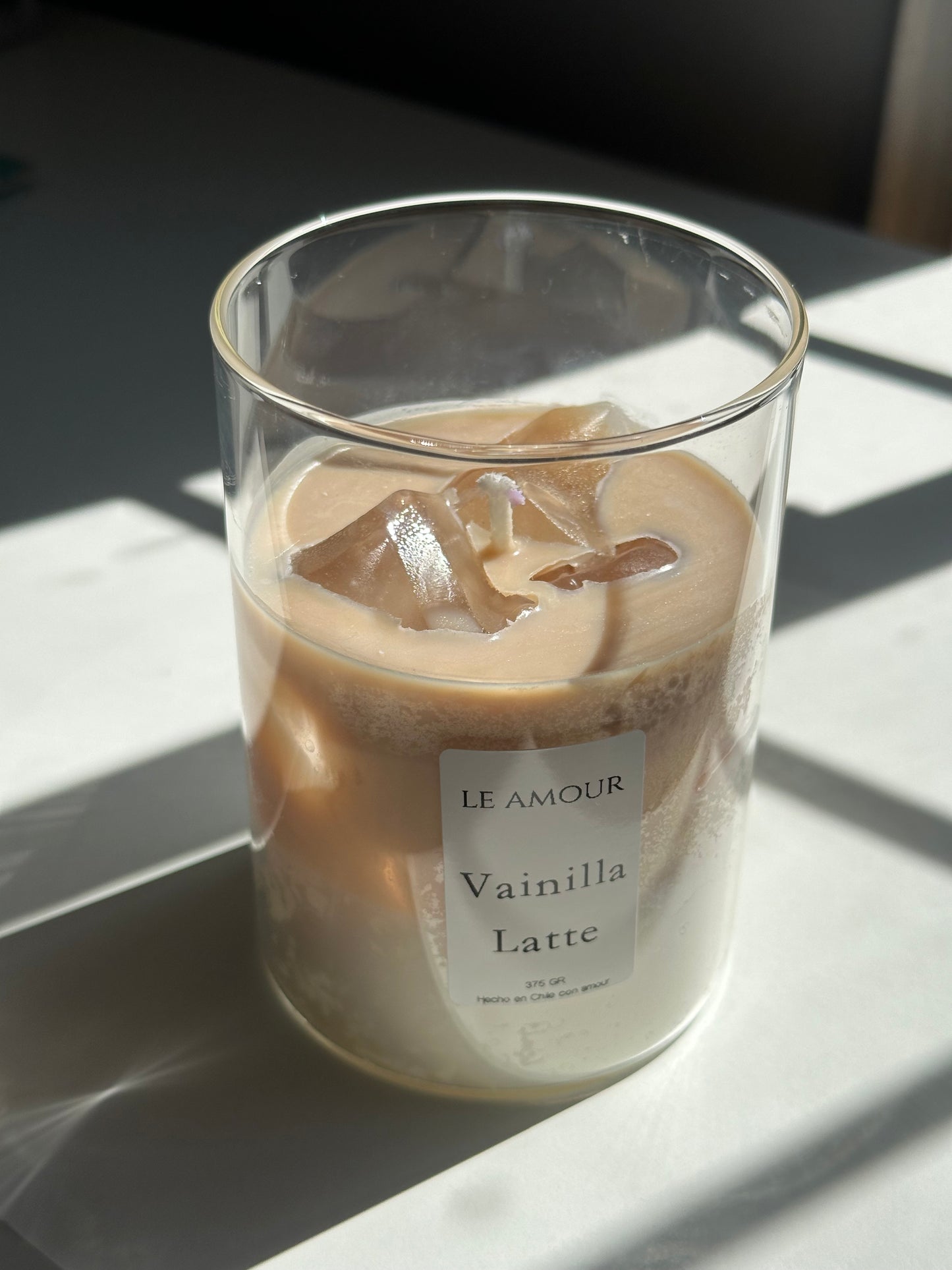 Iced coffee latte